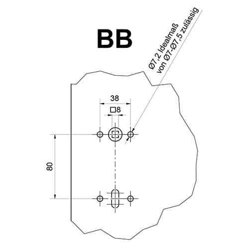 Südmetall Cintre 206 Square Normen