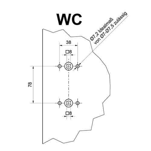 Südmetall Cintre 206 Square Normen