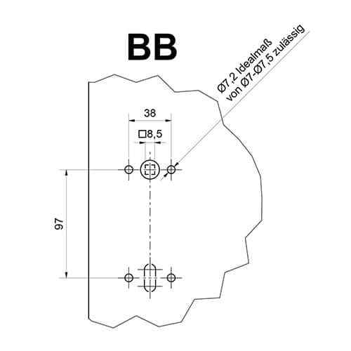 Südmetall Cintre 206 Square Normen