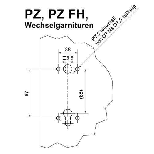 Südmetall Cintre 206 Square Normen