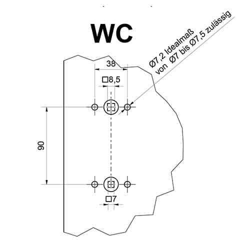 Südmetall Cintre 206 Square Normen