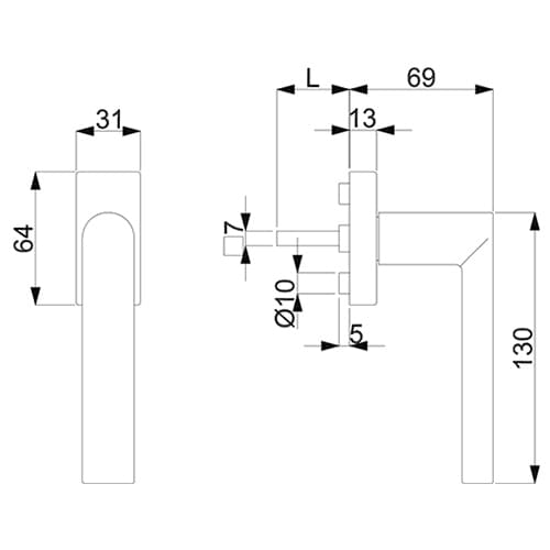 Südmetall Korsika F-308 Square Produktfoto