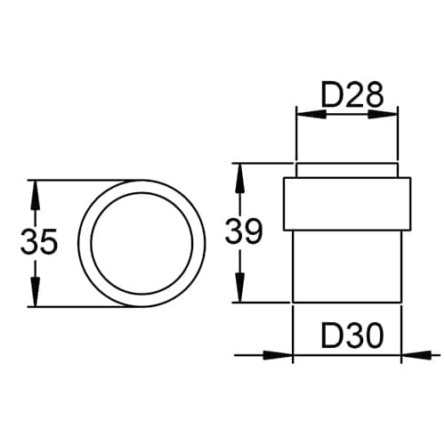 Südmetall Türpuffer 1202 Produktfoto