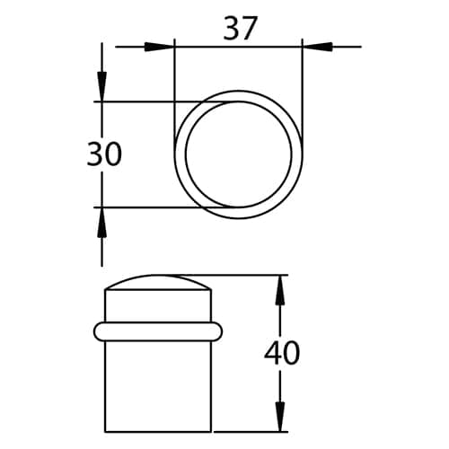 Südmetall Türpuffer 1203 Produktfoto