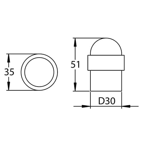 Südmetall Türpuffer 1204 Produktfoto