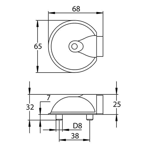 Südmetall Türpuffer 1206 Produktfoto