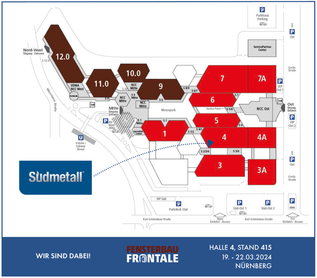 Hallenplan Fensterbau Frontale Suedmetall