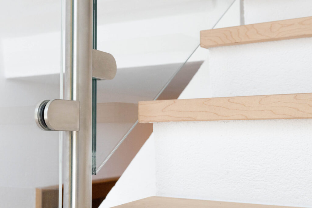Glasklemme Handlauf Treppe